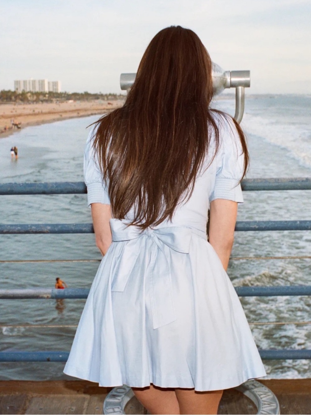 Reformation Loonette Dress in Ice Water - Picture 4 of 10